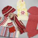 Acrylic scarves&hat&gloves