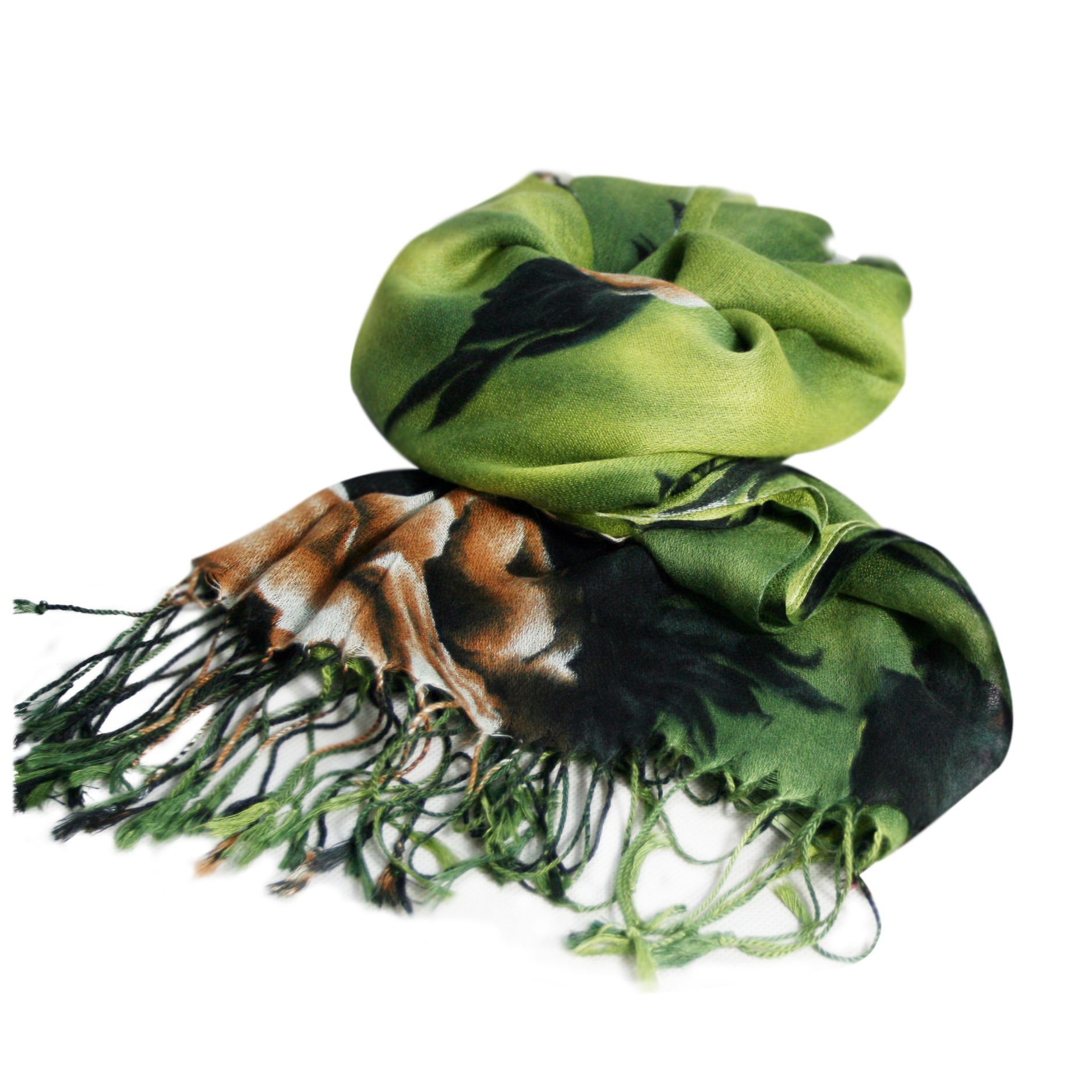 Bamboo woven scarves